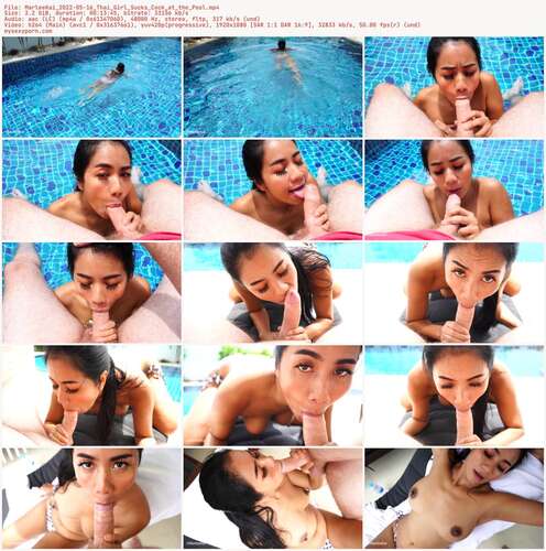 MarleeKai 2022 - 05 16 Thai Girl Sucks Cock At The Pool 1080p - Preview