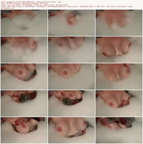Piggymouth - 31 01 2020 138644313 - Bath Time Titty Tease 1080p - Preview