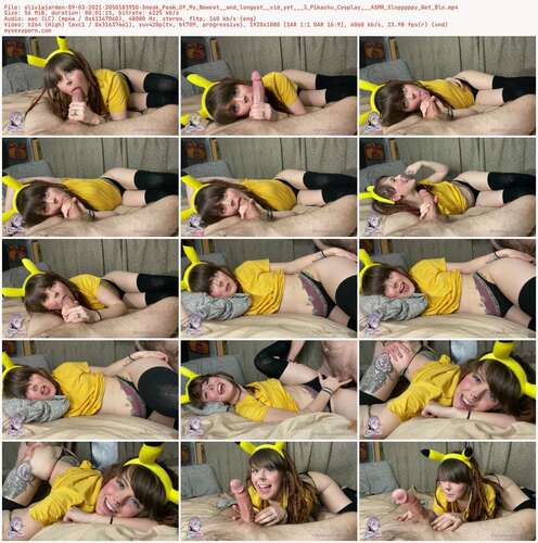 Oliviajarden - 09 03 2021 2050183950 - Sneak Peak Of My Newest And Longest Vid Yet 3 Pikachu Cosplay Asmr Slopppppy Wet Blo 1080p - Preview
