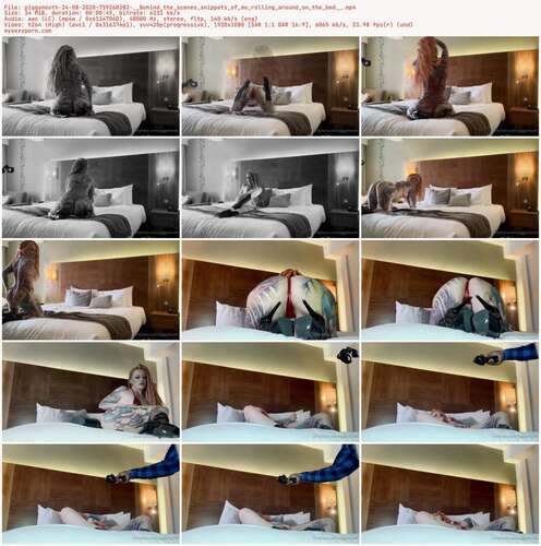 Piggymouth - 24 08 2020 759260282 - Behind The Scenes Snippets Of Me Rolling Around On The Bed 1080p - Preview