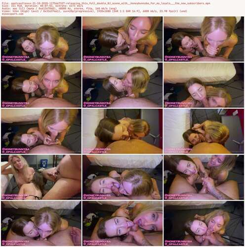 Opalcastlexxx - 31 10 2020 1175667327 - Releasing This Full Double Bj Scene With Honeybunnyba For My Loyals The New Subscribers 1080p - Preview