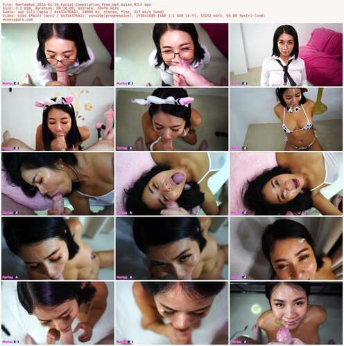 MarleeKai 2024 - 04 10 Facial Compilation From Hot Asian MILF 1080p - Preview