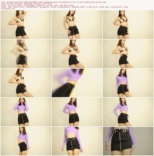 Princesscin - 27 11 2019 94140501 - A Mini Shopping Spree Followed By A Full On Self Admiration Session 720p - Preview
