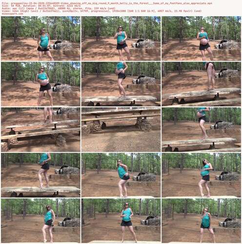 Preggomilky - 15 04 2020 235648509 - Video Showing Off My Big Round 9 Month Belly Is The Forest Some Of My Feetfans Also Appreciate 1080p - Preview