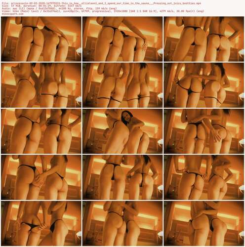 Princesscin - 09 03 2020 167975531 - This Is How Ellieleen1 And I Spend Our Time In The Sauna Pressing Out Juicy Bootties 1080p - Preview