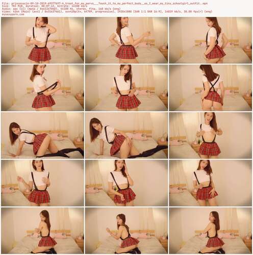 Princesscin - 09 10 2019 69377697 - A Treat For My Pervs Touch It To My Perfect Body As I Wear My Tiny Schoolgirl Outfit. 1080p - Preview