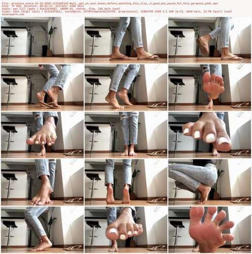 Princess Enola - 24 10 2020 1122685165 - Wait Get On Your Knees Before Watching This Clip A Good Boy Payed For This Gorgeous Pedi 720p - Preview