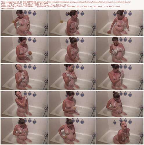 Preggomilky - 21 11 2022 2689008215 - Looks Like The Horny Bath Video With Pussy Shaving And Dildo Fucking Hasn T Gone Out To Everybody I 1080p - Preview