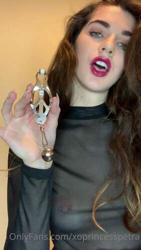 Xoprincesspetra – 11 03 2021 2052186732 – Weighted Nips To Keep You In Check. Then I Ll Tug On Them Too. 1920p - Cover