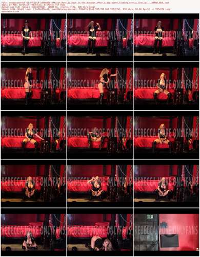 Rebeccamoreuk - 01 07 2018 10900836 - Officer More Is Back In The Dungeon After A Day Spent Lusting Over A Line Up... Brand New 576p - Preview