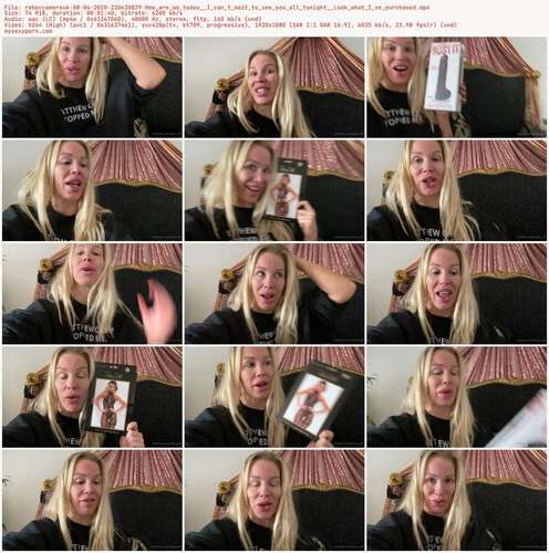 Rebeccamoreuk - 08 04 2020 220630839 - How Are We Today I Can T Wait To See You All Tonight Look What I Ve Purchased 1080p - Preview