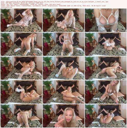 Rebeccamoreuk - 01 04 2020 207440500 - Thank You To All The Horny Fuckers Who Managed To Join Me On My Live Tonight I Shall See 1080p - Preview
