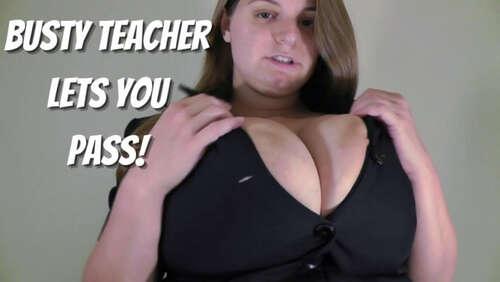 Sarah Rae – Busty Teacher Lets You Pass 1080p - Cover