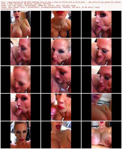 Rebeccamoreuk - 05 08 2017 2823406 - This Is How I Like To Finish Off A First Date... But Only If You Payed For Dinner Xxx 216p - Preview