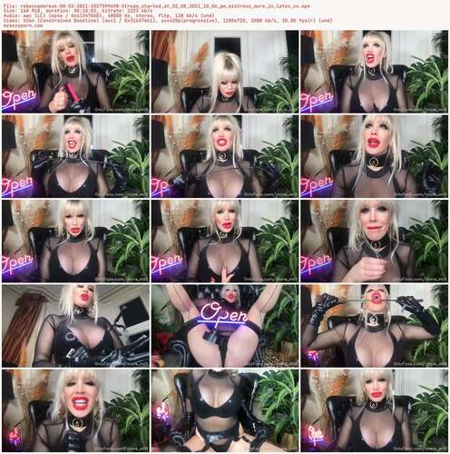 Rebeccamoreuk - 08 02 2021 2027599698 - Stream Started At 02 08 2021 10 06 Pm Mistress More In Latex Xx 720p - Preview