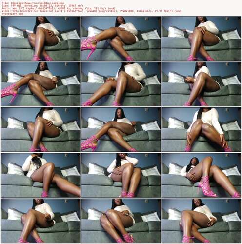 BlackHottie - Big Legs Make you Cum Big Loads 1080p - Preview