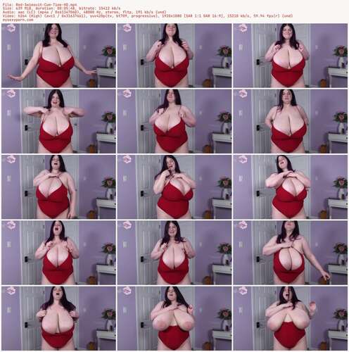 Sarah Rae - Red Swimsuit Cum Time HD 1080p - Preview