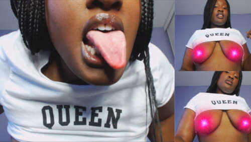 BlackHottie - Dirty Talk JOI Licking your Nipples 1080p - Cover