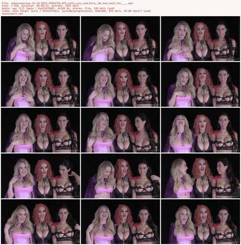 Rebeccamoreuk - 31 10 2019 78904756 - Bts With Lucy And Kira We Had Such Fun 480p - Preview