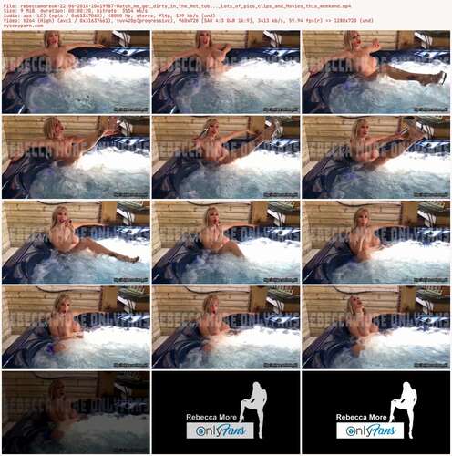 Rebeccamoreuk - 22 06 2018 10619987 - Watch Me Get Dirty In The Hot Tub... Lots Of Pics Clips And Movies This Weekend 720p - Preview