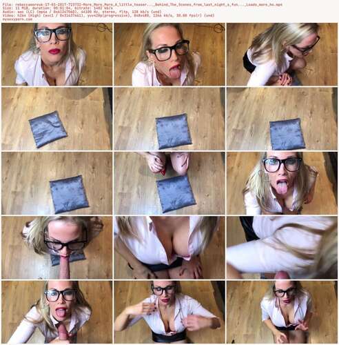 Rebeccamoreuk - 17 03 2017 723732 - More More More A Little Teaser... Behind The Scenes From Last Night S Fun... Loads More Ho 480p - Preview