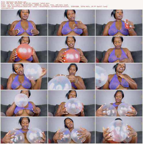 BlackHottie - Balloons amp Boobs 1080p - Preview