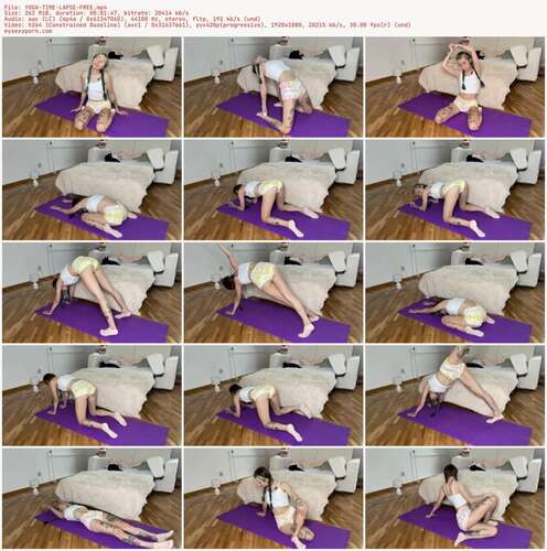 cutielanalova - YOGA TIME LAPSE FREE 1080p - Preview