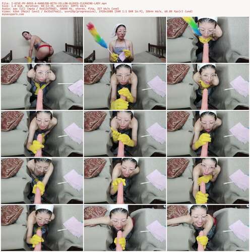 _Arlequin_ - I GIVE MY BOSS A HANDJOB WITH YELLOW GLOVES CLEANING LADY 1080p - Preview