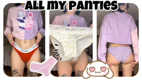 cutielanalova - TRYING ON ALL OF MY PANTIES 1080p - Cover