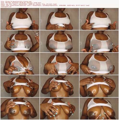 BlackHottie - Stroke To Bouncing Oily Titties 1080p - Preview