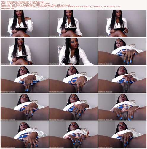 BlackHottie - Professional Teaches you To Eat Pussy 360p - Preview