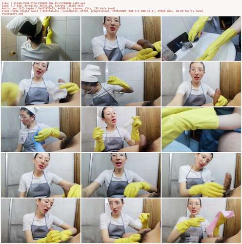 _Arlequin_ - I CLEAN YOUR DICK FEMDOM POV BY CLEANING LADY 1080p - Preview