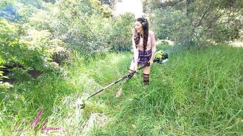 _Arlequin_ - POV STRIPTEASE MASTURBATION CUT GRASS WITH THE GRASS MOWER 1080p - Cover