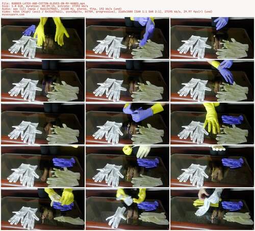 _Arlequin_ - RUBBER LATEX AND COTTON GLOVES ON MY HANDS 1080p - Preview