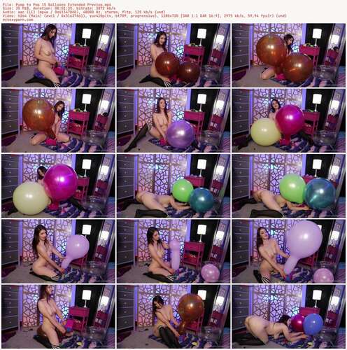 Brookesballoons - Pump To Pop 15 Balloons Extended Preview 720p - Preview