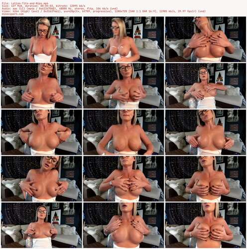 LauranVickers - Lotion Tits and Nips 720p - Preview