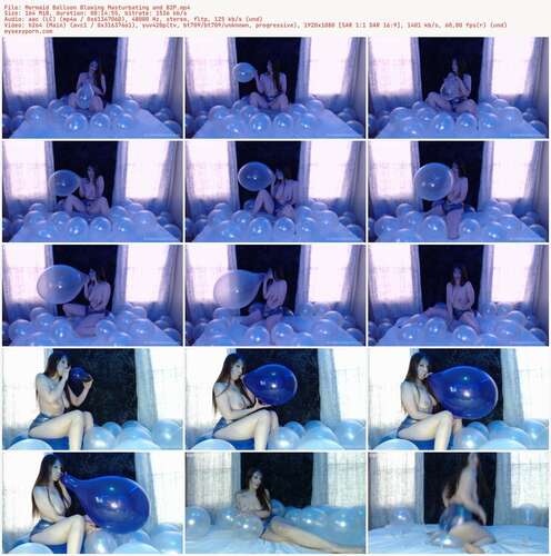 Brookesballoons - Mermaid Balloon Blowing Masturbating And B2P 1080p - Preview