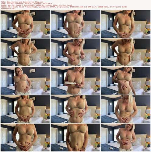 LauranVickers - Belly Lotion and Belly Button Play 1080p - Preview