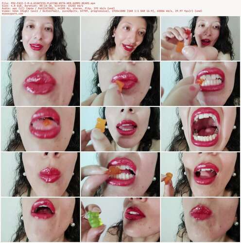 _Arlequin_ - POV FACE I M A GIANTESS PLAYING WITH HER GUMMY BEARS 1080p - Preview