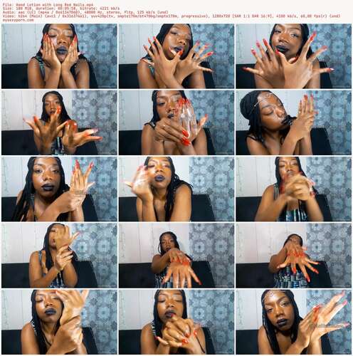 Chylattexxx - Hand Lotion With Long Red Nails 720p - Preview