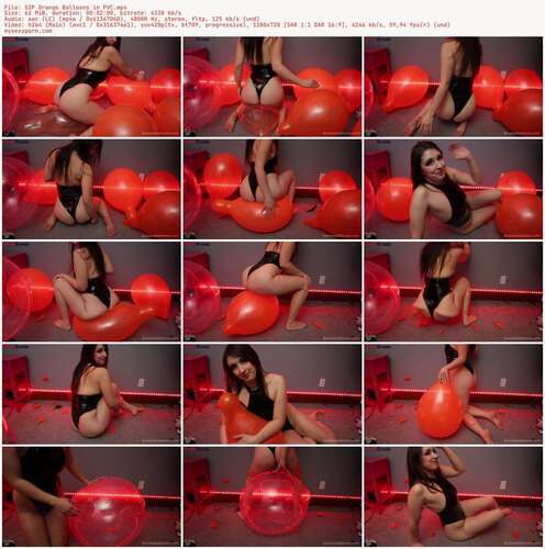 Brookesballoons - S2P Orange Balloons In Pvc 720p - Preview