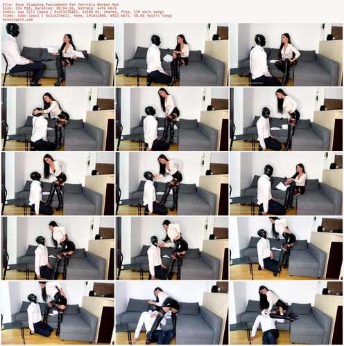 Evilwoman - Face Slapping Punishment For Terrible Worker 1080p - Preview