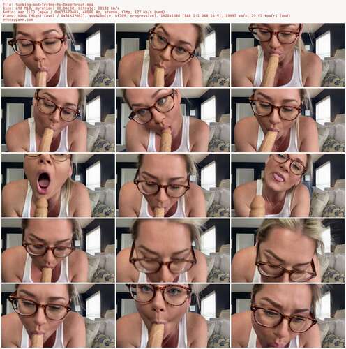 LauranVickers - Sucking and Trying to Deepthroat 1080p - Preview