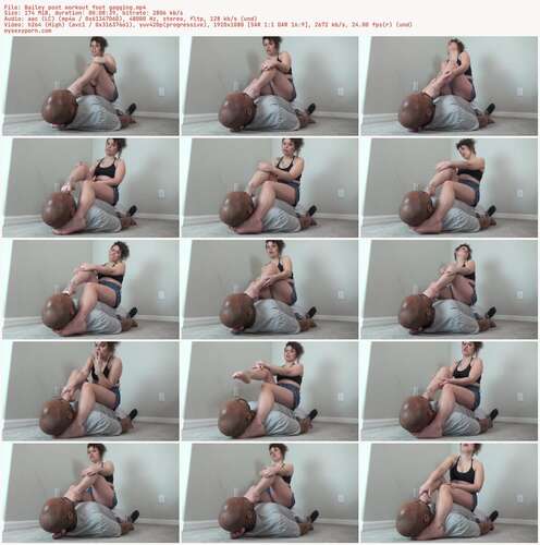 Foc - Bailey Post Workout Foot Gagging 1080p - Preview