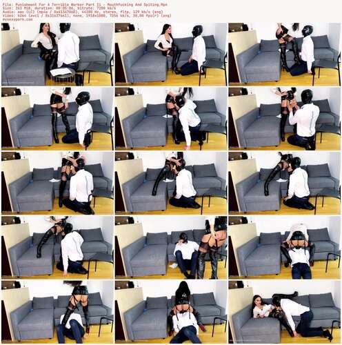 Evilwoman - Punishment For A Terrible Worker Part Ii - Mouthfucking And Spiting 1080p - Preview