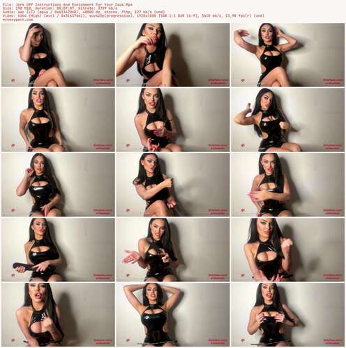 Evilwoman - Jerk Off Instructions And Punishment For Your Cock 1080p - Preview