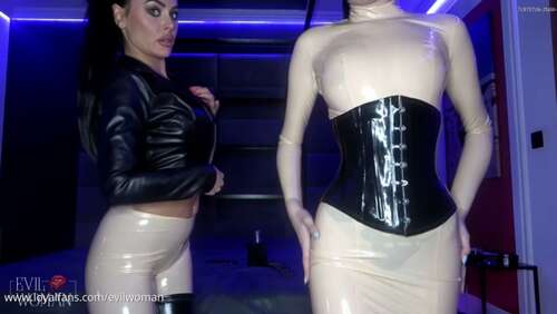 Evilwoman – Latex Tease And Worship Pov By Two Goddesses 1080p - Cover