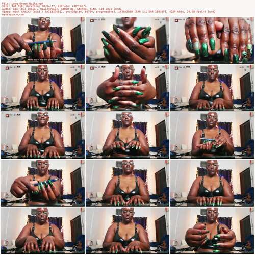 Indulgeindeity Deitykinky - Long Green Nails 1068p - Preview