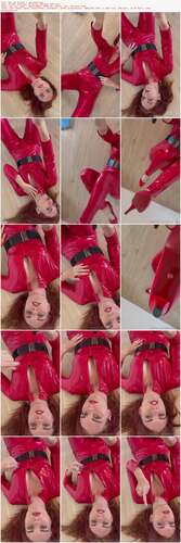 Godness Julie - Hot Red Catsuit + Red Heels 1920p - Preview