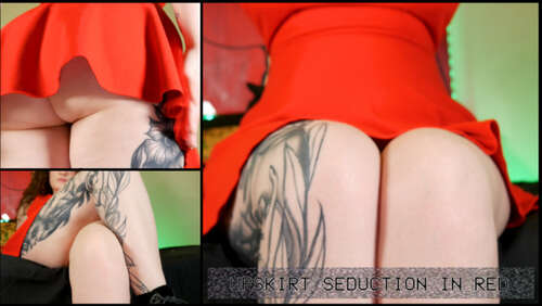 TheEleanorGee - Upskirt Seduction in Red 2160p - Cover